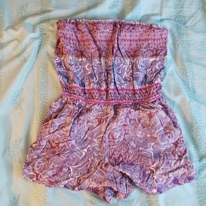 Angie Tube Top Romper with Pockets